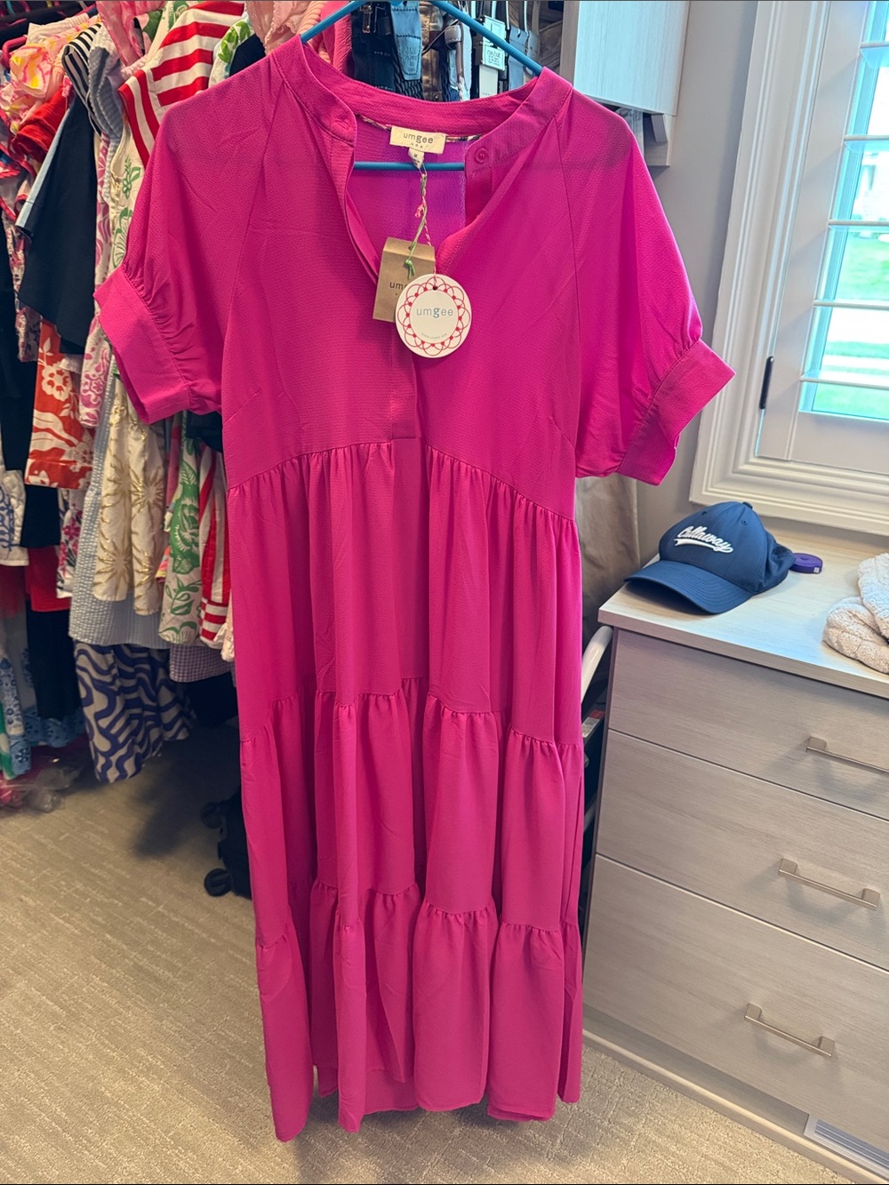 Umgee Bright Fuchsia Blouse